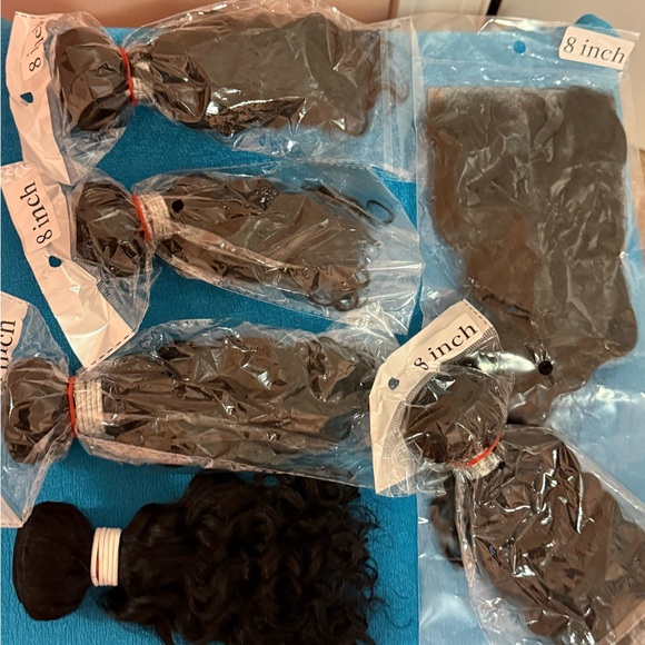 Black Hair Extensions Set